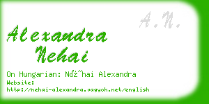 alexandra nehai business card